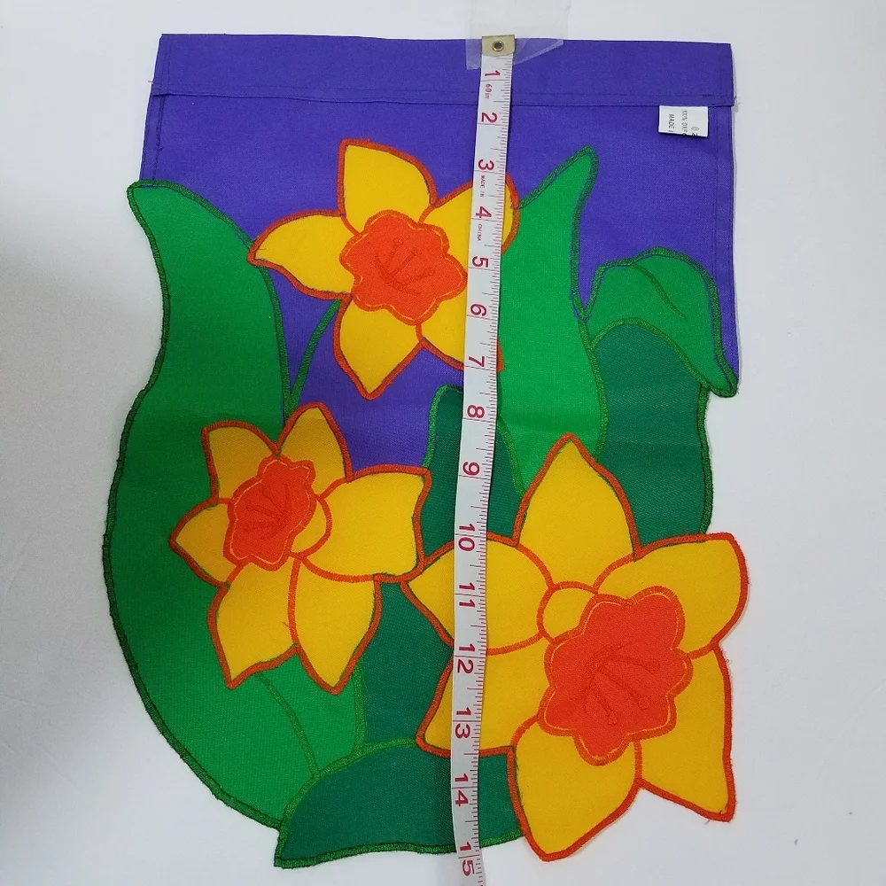 Mini Daffodil Garden Flag 11 x 15 nwot